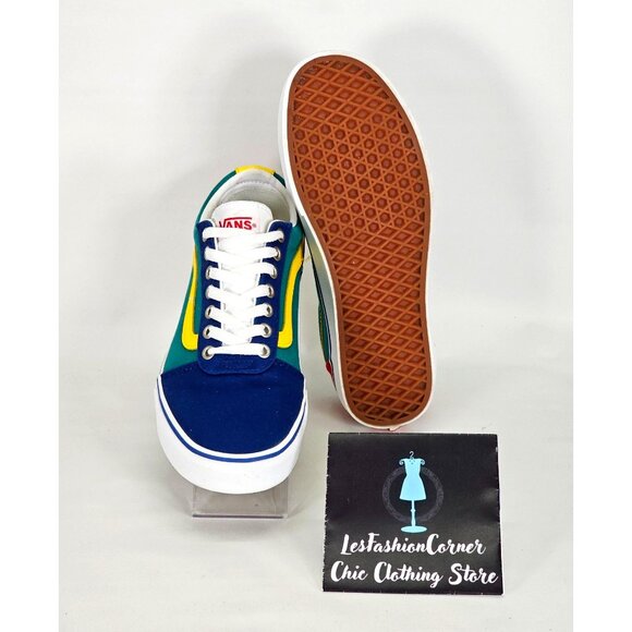 Vans Men's Yacht Club Old Skool Primary Color Block Canvas Shoes Size 9 114 - Picture 4 of 16